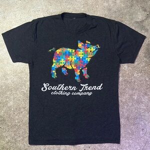 Southern Trend Clothing Company Pig Puzzle Autism awareness